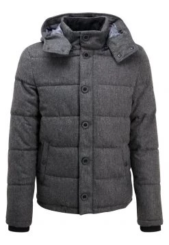 Pier One Hombre HOODED - Chaqueta De Invierno - Grey Melange -Ofertas Pier One Tienda 7454b54ee791466c972bb2db1401f09a