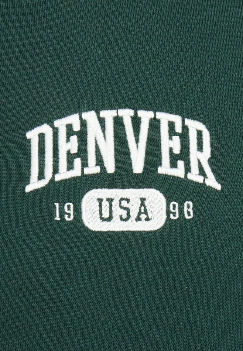 Pier One Hombre DENVER COLLEGE HOODIE - Sudadera - Green 5 Pier One Hombre DENVER COLLEGE HOODIE - Sudadera - Green - Imagen 3