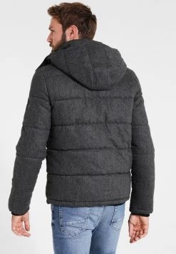 Pier One Hombre HOODED - Chaqueta De Invierno - Grey Melange -Ofertas Pier One Tienda 7926d96d9894485cac762c99662e5306