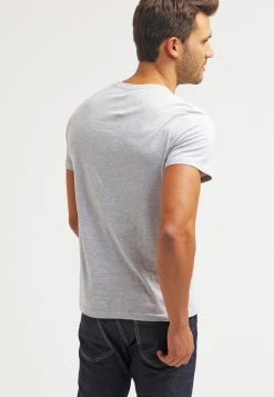 Pier One Camiseta Básica - Light Grey Melange, Hombre -Ofertas Pier One Tienda 79db7ec74116421b808ac245ba26c201