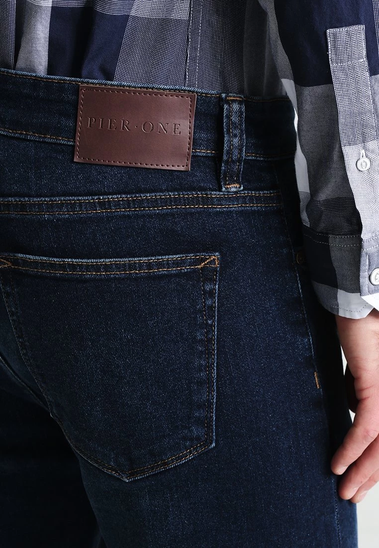 Pier One Hombre BASIC - Vaqueros Rectos - Dark Blue Denim 7 Pier One Hombre BASIC - Vaqueros Rectos - Dark Blue Denim - Imagen 5