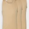 Pier One Hombre 3 PACK - Camiseta Interior - Beige