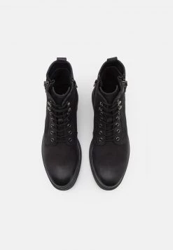 Pier One Hombre LEATHER - Botines Con Cordones - Black -Ofertas Pier One Tienda 7d636e540bd941158ae1ed6d6f41585b