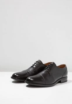 Pier One Hombre LEATHER - Zapatos Con Cordones - Black -Ofertas Pier One Tienda 7e9ed2e3d51f4aada36953668b6c81f8