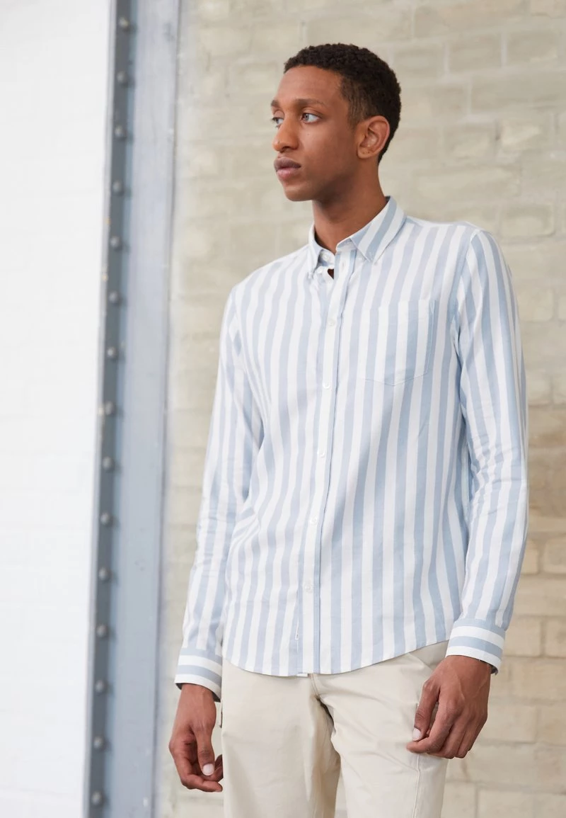 Pier One Hombre Camisa - Light Blue/white 3 Pier One Hombre Camisa - Light Blue/white