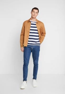 Pier One Hombre Camiseta Estampada - Dark Blue/white -Ofertas Pier One Tienda 81d68d0159f34d899112ea0563d60b50