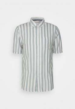 Pier One Hombre Camisa - Light Blue/white