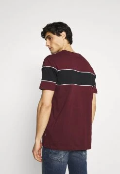 Pier One Hombre Camiseta Estampada - Bordeaux/black/white -Ofertas Pier One Tienda 83eecb8083db461f95924d00d878d2d8