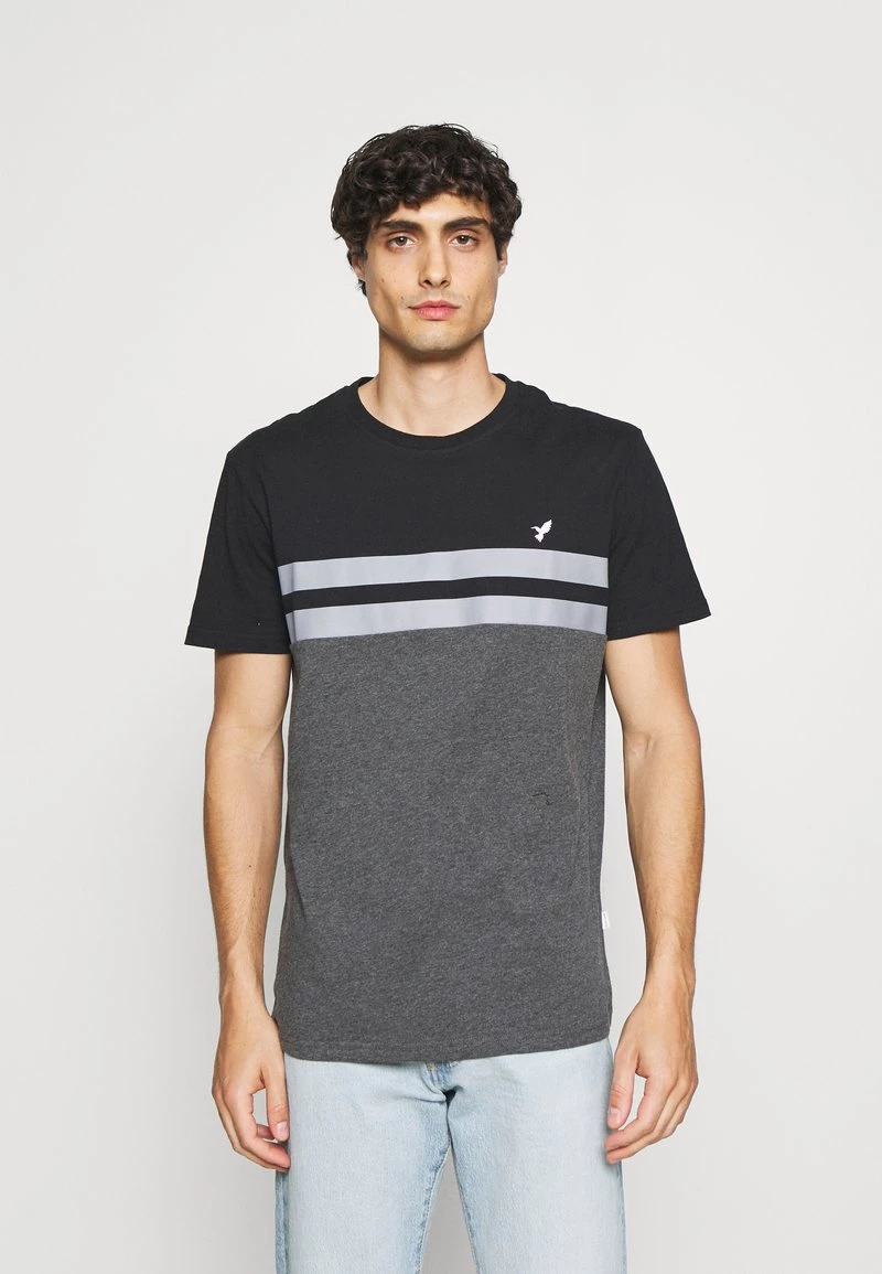 Pier One Hombre Camiseta Estampada - Black/grey 3 Pier One Hombre Camiseta Estampada - Black/grey