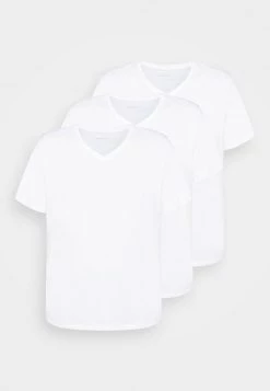 Pier One Hombre 3 PACK - Camiseta Básica - White -Ofertas Pier One Tienda 88b631dad3fe4bc5a65bdd3caaf417f3