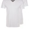 Pier One Hombre 2 PACK - Camiseta Básica - White -Ofertas Pier One Tienda 90cafece5651477aa6c7695a68f429a4