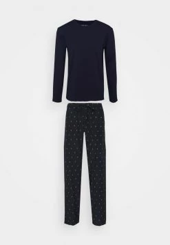Pier One Hombre Pijama - Dark Blue/white