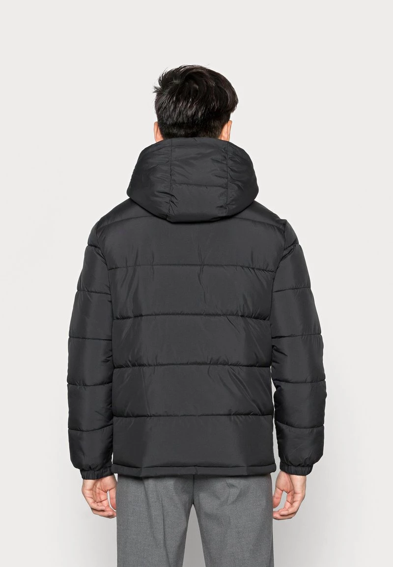 Pier One Hombre BASIC PUFFER JACKET WITH CONTRAST HOOD - Chaqueta De Invierno - Black/olive 5 Pier One Hombre BASIC PUFFER JACKET WITH CONTRAST HOOD - Chaqueta De Invierno - Black/olive - Imagen 3