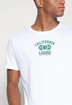 Pier One Hombre CALIFORNIA LEAGUE GRAPHIC T-SHIRT - Camiseta Estampada - White -Ofertas Pier One Tienda 923124fb1e5645cab5122bfe7d73812c