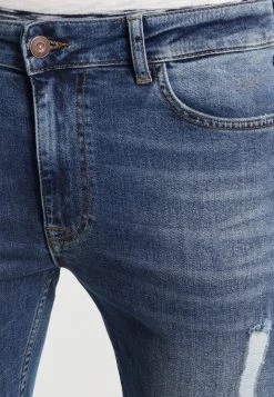 Pier One Hombre Vaqueros Pitillo - Dark Blue Denim -Ofertas Pier One Tienda 95924e10100e43a4a568460a7d3106a0