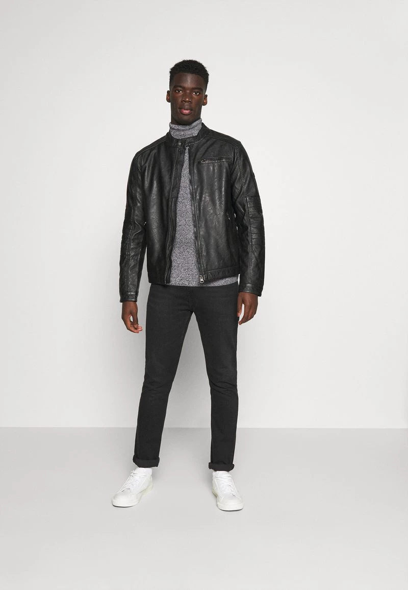 Pier One MUSCLE FIT TURTLE - Jersey De Punto - Mottled Grey, Hombre 4 Pier One MUSCLE FIT TURTLE - Jersey De Punto - Mottled Grey, Hombre - Imagen 2