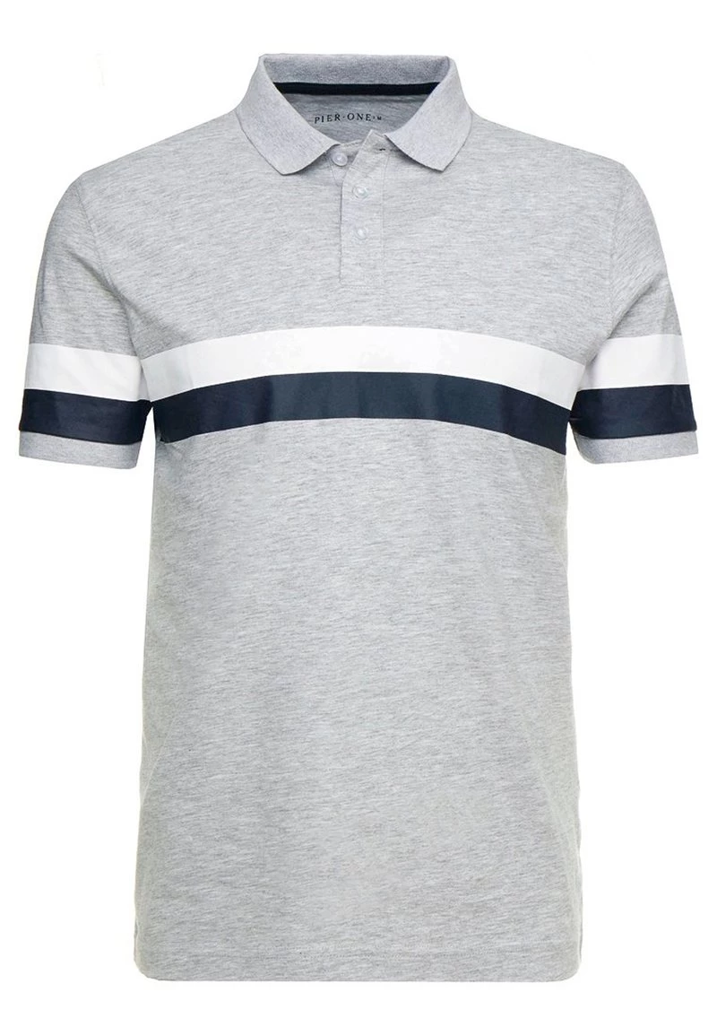 Pier One Hombre Polo - Mottled Light Grey 7 Pier One Hombre Polo - Mottled Light Grey - Imagen 5