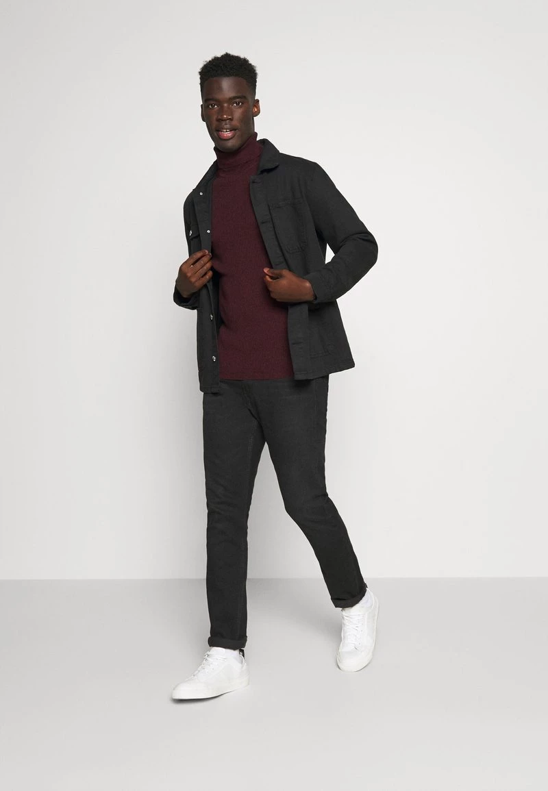 Pier One MUSCLE FIT TURTLE - Jersey De Punto - Mottled Bordeaux, Hombre 4 Pier One MUSCLE FIT TURTLE - Jersey De Punto - Mottled Bordeaux, Hombre - Imagen 2