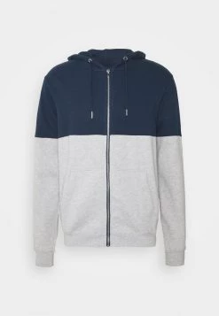 Pier One Hombre Sudadera Con Cremallera - Mottled Grey/dark Blue -Ofertas Pier One Tienda 99594404ae9d4ccd90a28fd361db3797