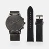 Pier One Unisexo SET - Reloj - Gunmetal/black -Ofertas Pier One Tienda a0e9ca5ce3154736868ac5cf4d247f50