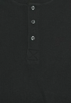 Pier One Hombre LOUNGE HENLEY TEE - Camiseta De Pijama - Black -Ofertas Pier One Tienda a18ec936f0d44eb3983c403a86d66b0f