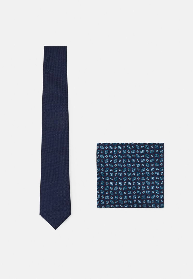 Pier One Hombre SET - Corbata - Dark Blue 3 Pier One Hombre SET - Corbata - Dark Blue