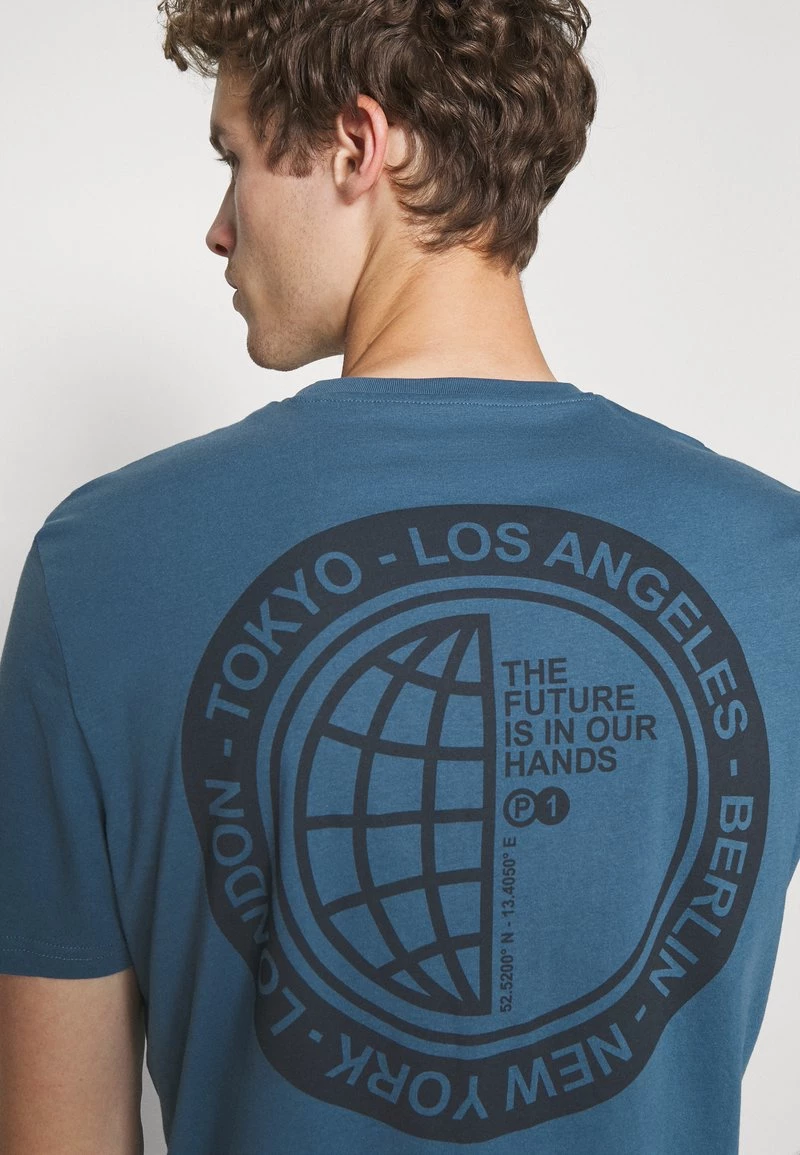 Pier One Hombre Camiseta Estampada - Blue 6 Pier One Hombre Camiseta Estampada - Blue - Imagen 4