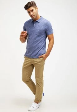 Pier One Polo - Blue Melange, Hombre -Ofertas Pier One Tienda a6adf26714d64ef7902cdbaf496b7146