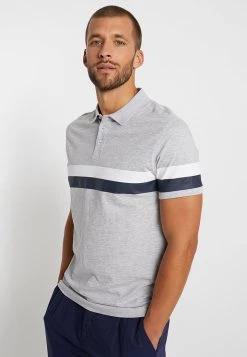 Pier One Hombre Polo - Mottled Light Grey
