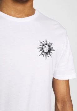 Pier One Hombre SUN MOON TEE - Camiseta Estampada - White -Ofertas Pier One Tienda ae4415637fb142b4b22c99b70117b8cf