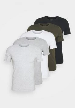 Pier One Hombre 5 PACK - Camiseta Básica - Black/white/light Grey -Ofertas Pier One Tienda af2e3648ccfd4b198cd51d1c4b807340