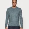 Pier One Hombre ESSENTIAL WINTER CREWNECK - Jersey De Punto - Blue/grey -Ofertas Pier One Tienda b9783bb8b33b4b7f86b204c313c14b86
