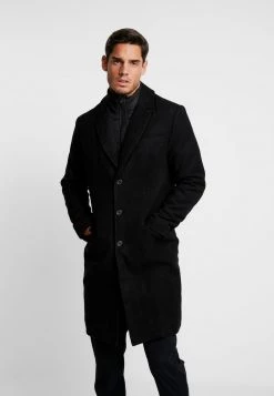 Pier One Abrigo Clásico - Black, Hombre