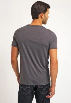 Pier One Hombre 2 PACK - Camiseta Básica - Dark Grey Melange -Ofertas Pier One Tienda c6f8024f9387494aae05f035206bd807