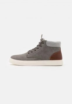 Pier One Hombre Zapatillas Altas - Grey/brown