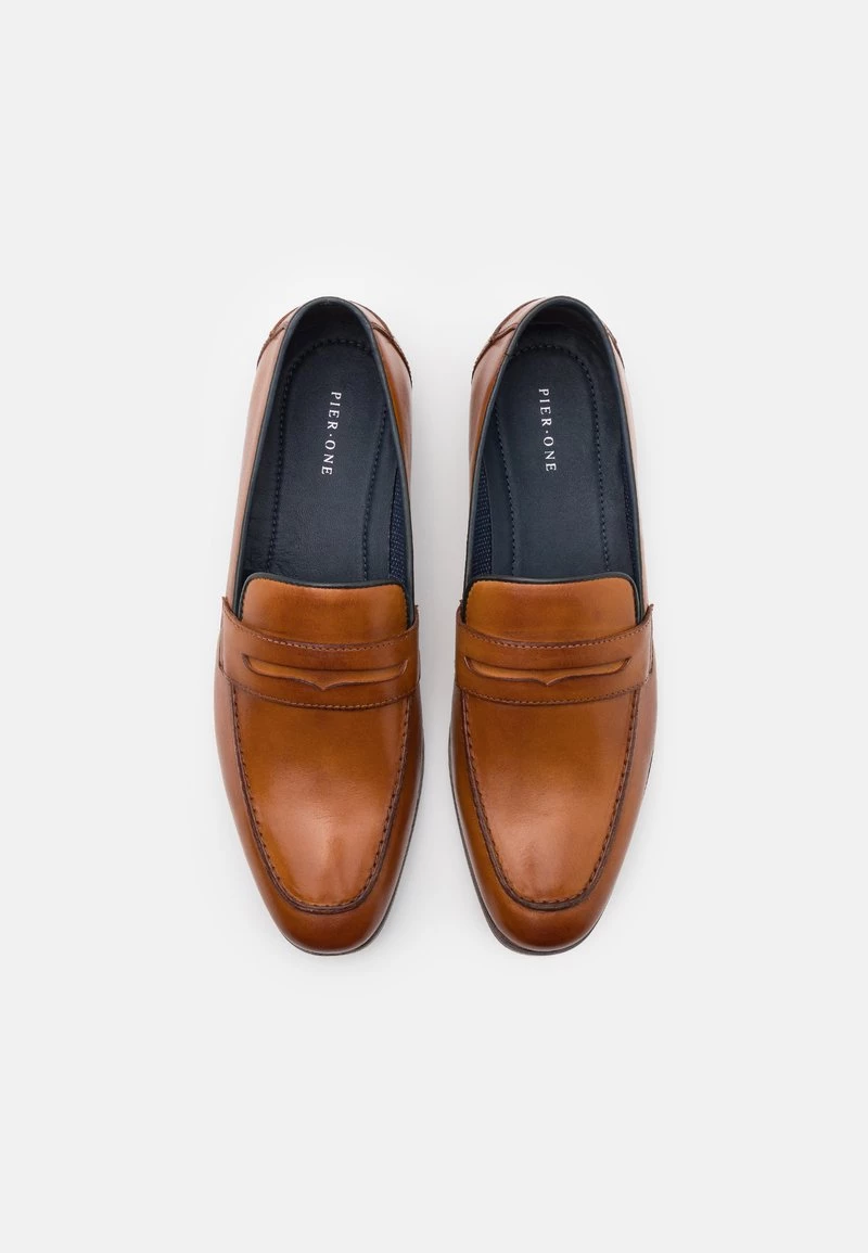 Pier One Hombre LEATHER - Mocasines - Camel 9 Pier One Hombre LEATHER - Mocasines - Camel - Imagen 7