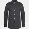 Pier One Hombre Camisa - Mottled Dark Grey
