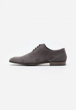 Pier One LEATHER - Zapatos Con Cordones - Grey, Hombre