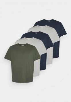 Pier One Hombre 5 PACK - Camiseta Básica - Khaki/grey/dark Blue -Ofertas Pier One Tienda d3fe6e185c83415bbbdfd7d53b4f9bb2