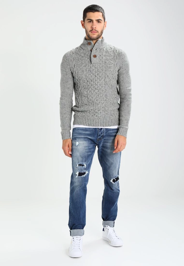 Pier One Hombre Jersey De Punto - Mottled Grey 4 Pier One Hombre Jersey De Punto - Mottled Grey - Imagen 2