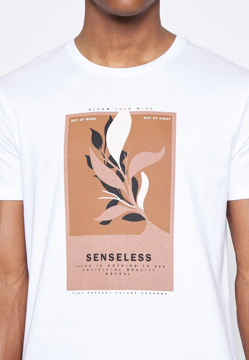 Pier One Hombre LEAF PRINT GRAPHIC T-SHIRT - Camiseta Estampada - White 10 Pier One Hombre LEAF PRINT GRAPHIC T-SHIRT - Camiseta Estampada - White - Imagen 8