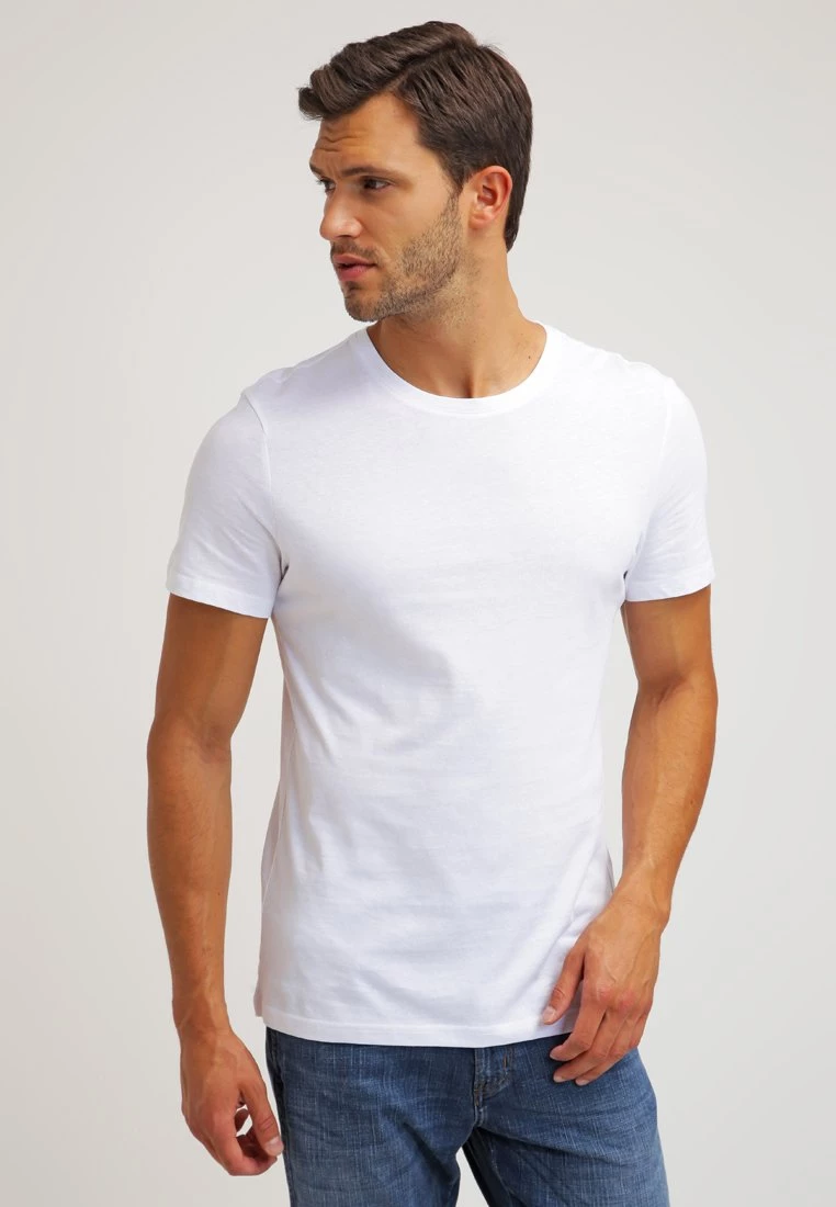 Pier One 2 PACK - Camiseta Básica - White/black, Hombre 5 Pier One 2 PACK - Camiseta Básica - White/black, Hombre - Imagen 3