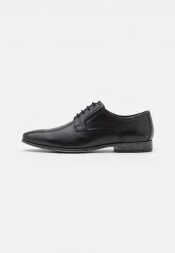 Pier One Hombre LEATHER - Zapatos De Vestir - Black
