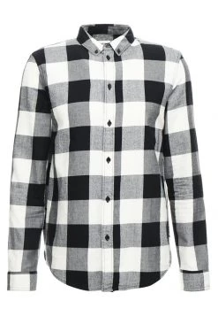 Pier One Hombre Camisa - Black/white -Ofertas Pier One Tienda e60a20cd08d148bc871902c07b164cdb