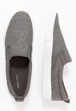 Pier One Unisexo UNISEX - Mocasines - Grey -Ofertas Pier One Tienda ec8e831454484a4d85916dca2a344ca4