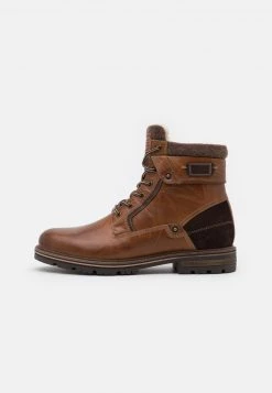 Pier One Hombre Botines Con Cordones - Cognac