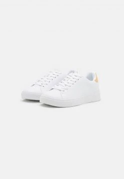 Pier One Unisexo UNISEX - Zapatillas - White/gold -Ofertas Pier One Tienda f502800609024eefac8d7c6ee334dfd4