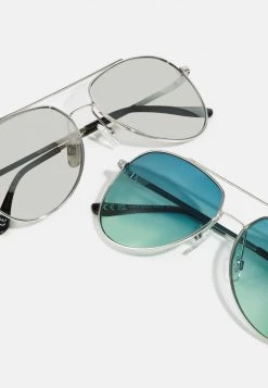 Pier One Hombre 2 PACK - Gafas De Sol - Silver/green -Ofertas Pier One Tienda f582b37eb03f4ae8858cd0a189a0ddf3