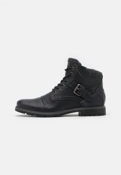 Pier One Hombre Botines Con Cordones - Black