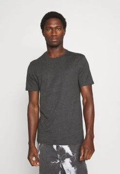 Pier One Hombre 3 PACK - Camiseta Básica - Black/mottled Dark Grey/bordeaux -Ofertas Pier One Tienda fbb1fa11fda54722bafd9df33f46d342